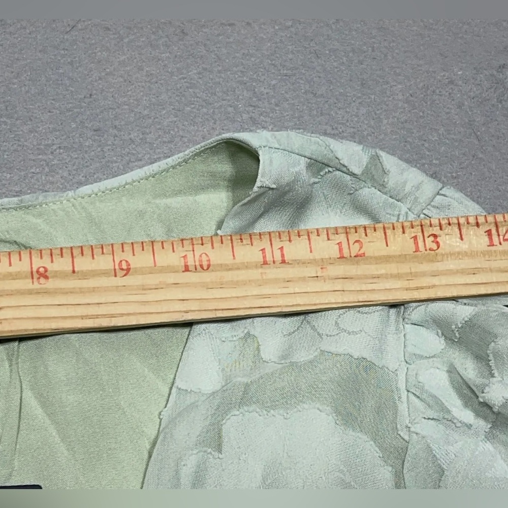 Lulu's Mint Green Long Sleeve Smock Waist Mini Dress - Picture 13 of 15